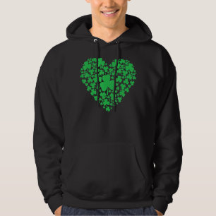Moletom Loveicon Green Shamrocks Dia de São Patrício irlan