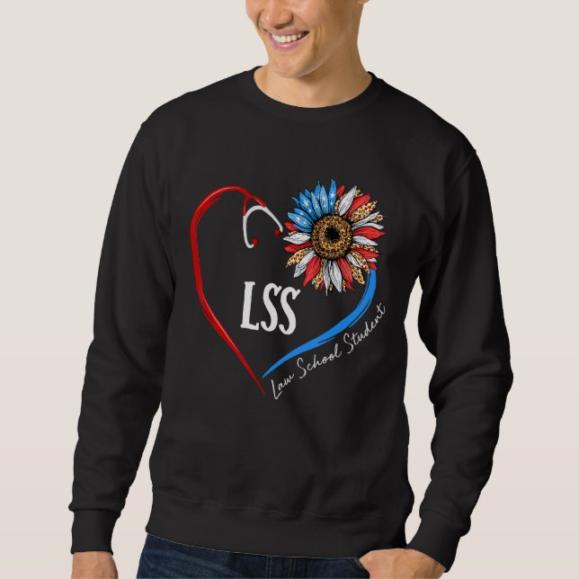 Moletom Lss Law School Study Future Lawyer Sunflower Ste (Frente)