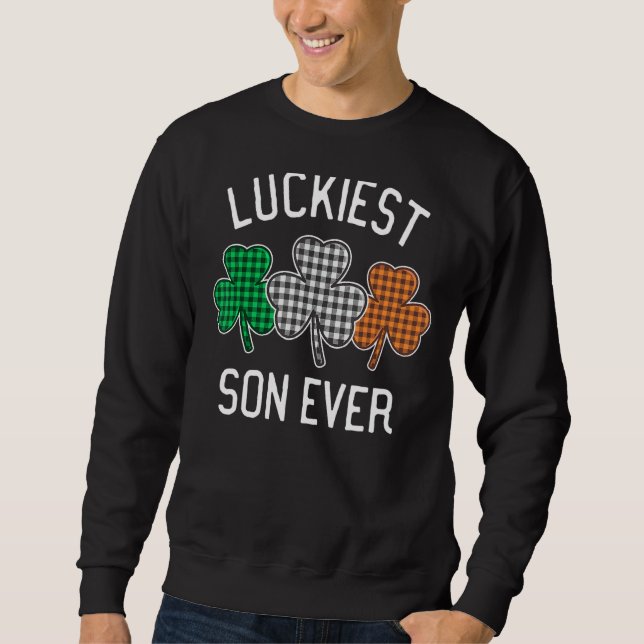 Moletom Lucker Son Ever Rua Patrick S Day Irish Flag (Frente)