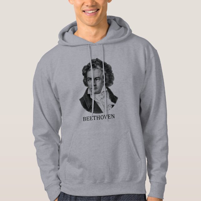 Moletom Ludwig van Beethoven, preto (Frente)