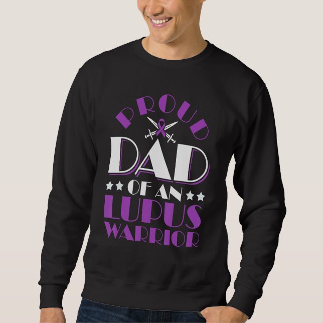 Moletom Lupus Awareness Proud Dad Of An Lupus Warrior 1 (Frente)