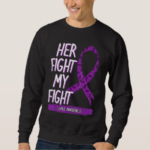 Moletom Lupus Awaright Sle Purple Ribbon Butterfly