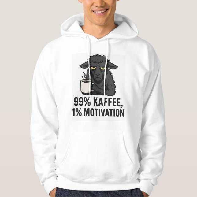 MOLETOM LUSTIGER SCHAF HOODIE (Frente)