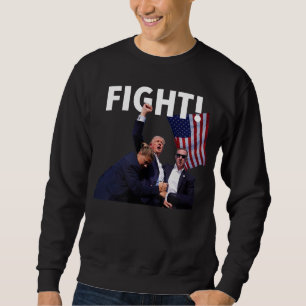 Moletom Lutar Contra O Trump 2024 Sobrevivido À Foto Na Ma