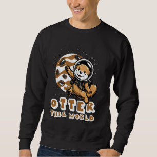 Moletom Lutra Este Mundo Animal Traje Espacial Planeta