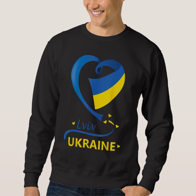 Moletom Lviv Ucrânia Bandeira Nacional Emblem Crest (Frente)
