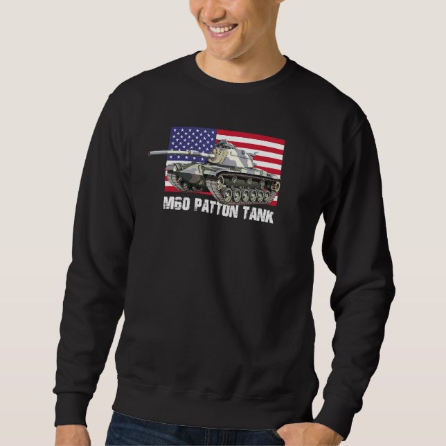 Moletom M60 Patton Tank American Flag (Frente)