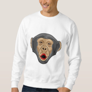 Moletom Macaco com boca de beijo