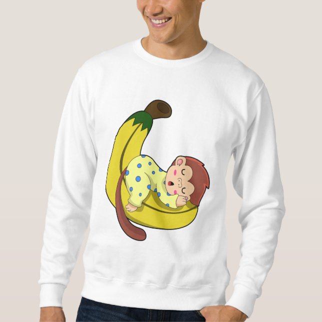Moletom Macaco dormindo de pijama (Frente)