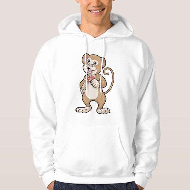 Moletom Macaco no Poker com cartões Poker (Frente)