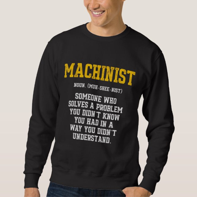 Moletom Machinist Problema Machine Operador Machine 5 (Frente)