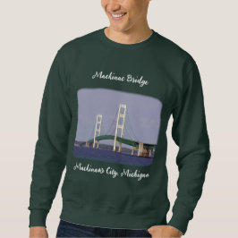 Moletom Mackinac Bridge Mackinaw shirt v2 — letras brancas