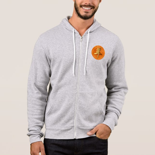 Moletom Madeira Capata Ram Chinês Ano Zodíaco Zip Hoddie (Frente)