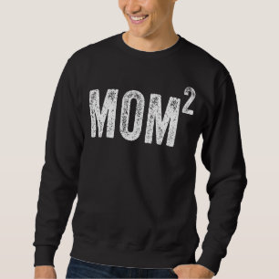 Moletom Mãe2 Mãe Esquadrou Mãe de Dois Gêmeos Mãe