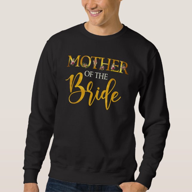 Moletom Mãe Da Noiva  Mãe Para Casamento Ou Despedida de S (Frente)