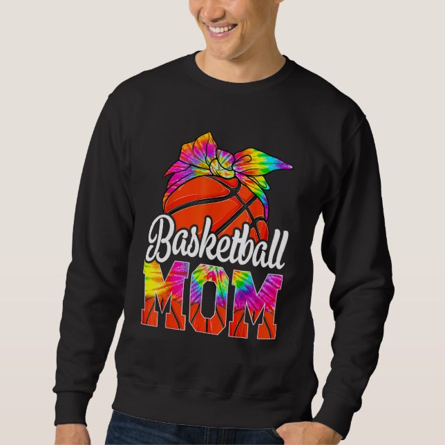 Moletom Mãe de Basquete Tie Dye Mãe de Basquete Mamãe de E (Frente)