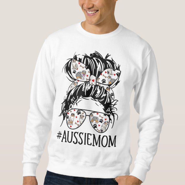 Moletom Mãe de Bebê, Aussie Mamãe é Engraçada (Frente)