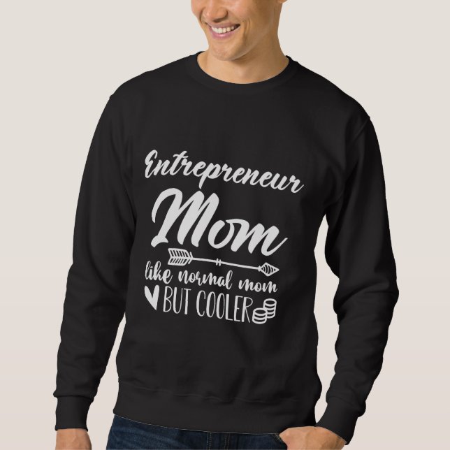 Moletom Mãe Empreendedora Como Mãe Normal Mas Mãe Mais Fri (Frente)