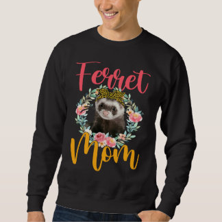 Moletom Mãe Furão Laco De Flor De Leopardo Fofo Motivo