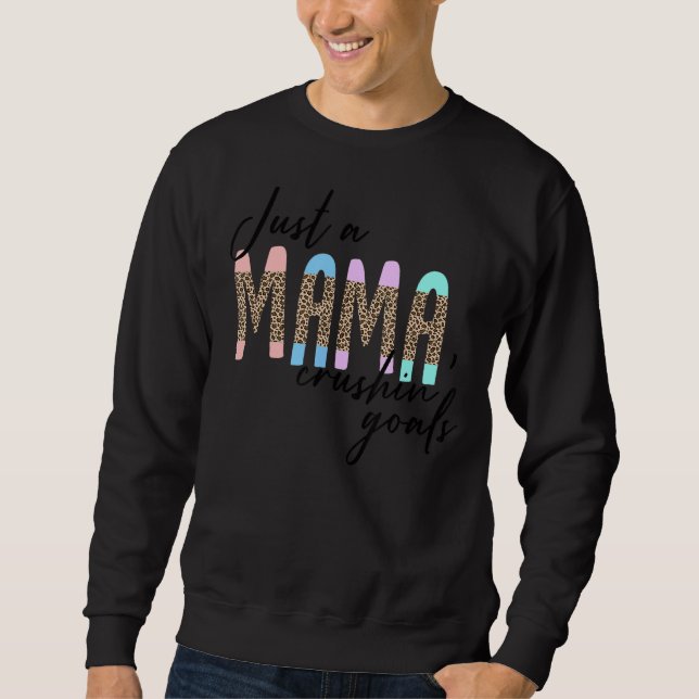Moletom Mãe Mãe Mamãe Leopardo Dia de as mães Apenas Um Ci (Frente)