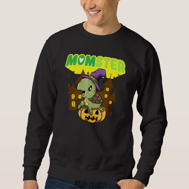 Moletom Mãe Monstro Mãe Assustadora Dia das Bruxas Mamãe S (Frente)