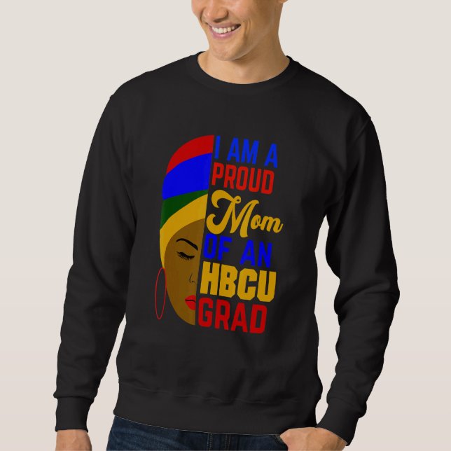 Moletom Mãe Orgulhosa De Hbcu Formando Afrocêntrica (Frente)