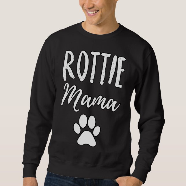 Moletom Mãe Rottie Feminina Para Dona De Rottweiler (Frente)