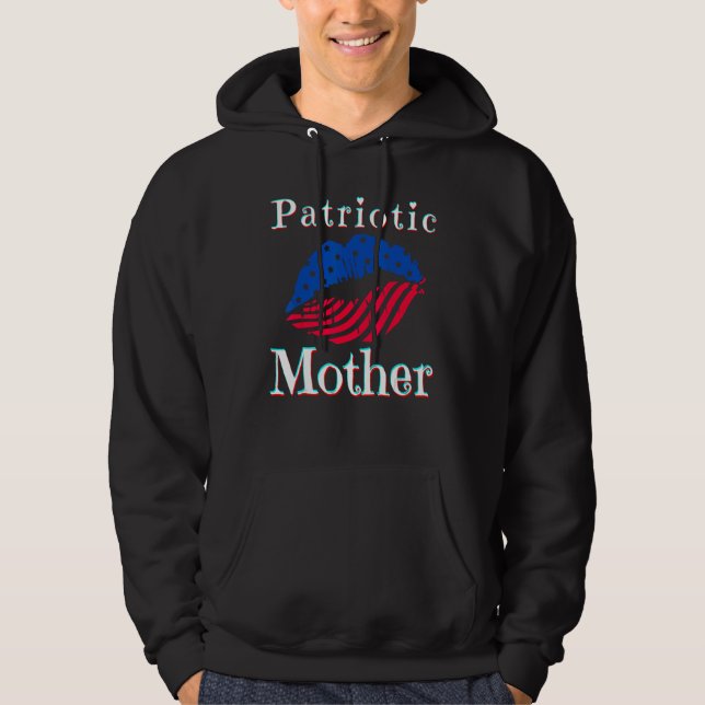 Moletom Mães Patrióticas Beijam Lábios do Dia da Memória M (Frente)