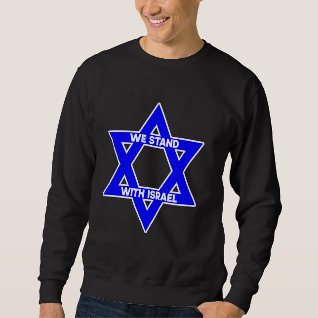 Moletom Magen David com Israel - Apoiar Je (Frente)