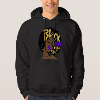 Moletom Magia da Garota Negra Afro Mulher Roxo Violeta Div