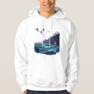 Moletom Magical Ocean Scene with Phosphorescent Plankton &