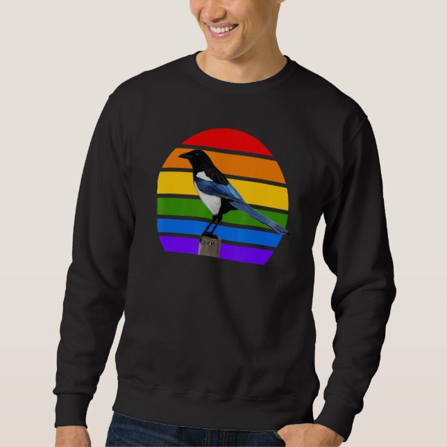 Moletom Magpie Rainbow Bird Birdwatcher Diversidade de Pás (Frente)
