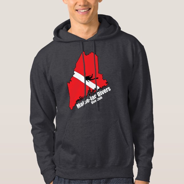 Moletom Maineiac Divers Logotipo Silhouette Sweatshirt Esc (Frente)