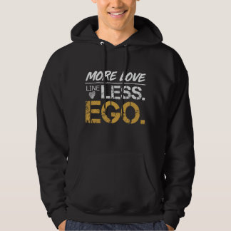 Moletom Mais Amor Menos Ego Citação Positiva Tipografia Ma