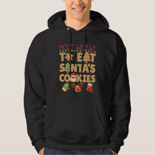 Moletom Mais propensa a comer cookies de Papai noel
