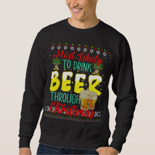 Moletom Mais propenso a beber cerveja por meio de porcas f