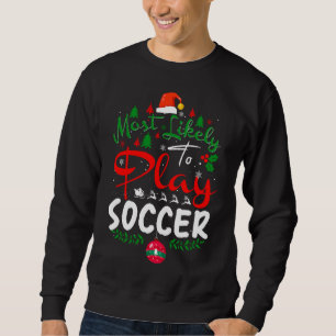 Moletom Mais propenso a jogar pijama de Natal de Futebol