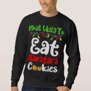 Moletom Mais Provável Para A Família De Cookies Santas De