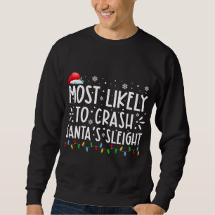 Moletom Mais Provável Para Crash Da Família Santas Sleigh