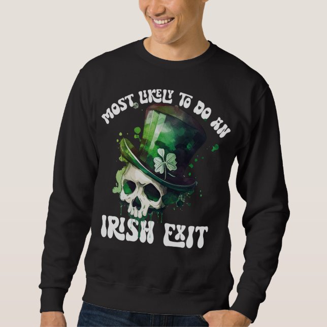Moletom Mais Provável Para Fazer Uma Rua Irlandesa Do Crân (Frente)