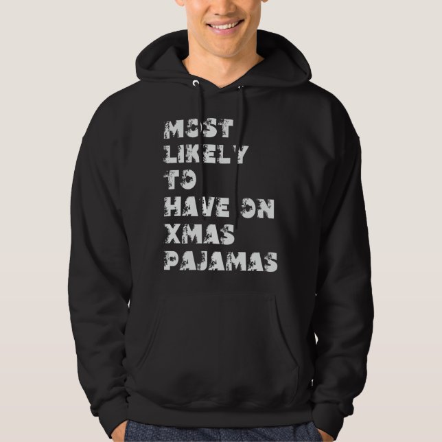 Moletom Mais Provável Usar Pijama De Natal (Frente)