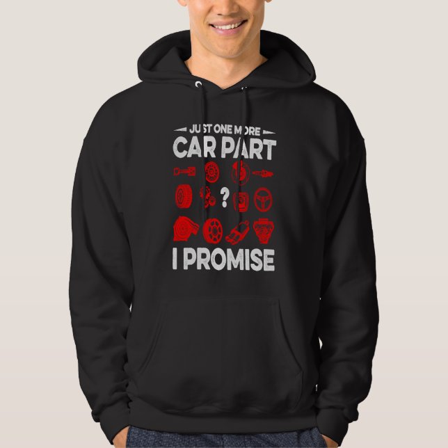 Moletom Mais uma Peça de Carro Eu Prometo Carro Veículo Te (Frente)