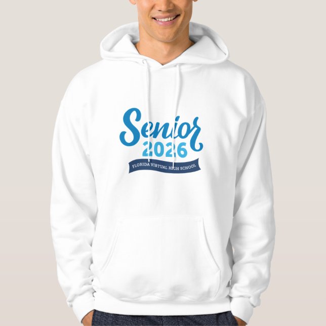 Moletom Mais velho FVHS 2026 Hoodie (Branco) (Frente)
