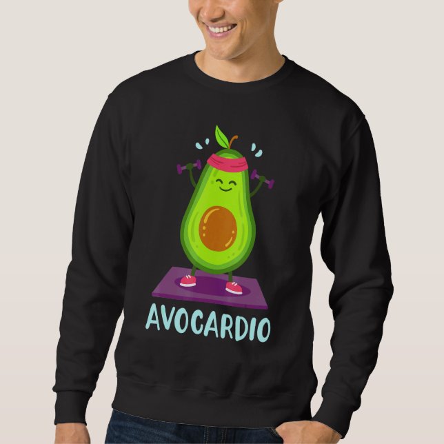 Moletom Malhação de Workout do Avocado Vegan (Frente)