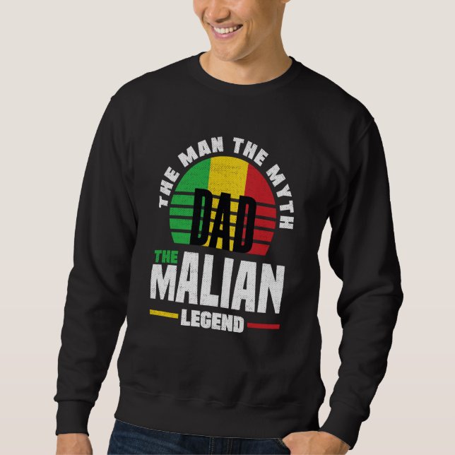 Moletom Mali Malian Mali Flag Fathers Day (Frente)