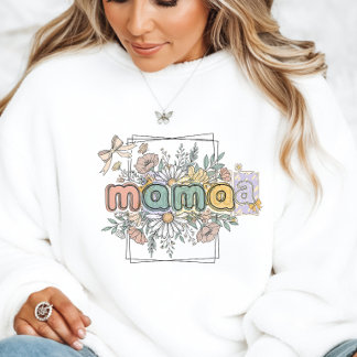 Moletom Mama Estiloso Pulôver de Mãe Presente Perf