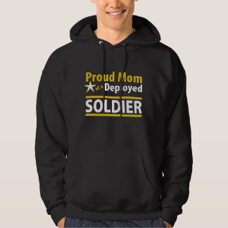 Moletom Mamã orgulhosa de um Hoodie distribuído do soldado