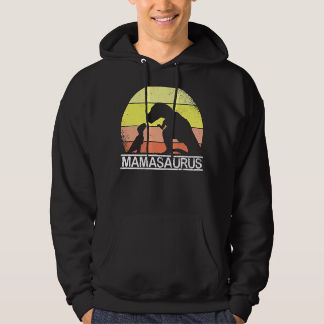 Moletom Mama Saurus Dia de as mães Rex Dinossaur Para Mamã (Frente)