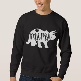 Moletom Mama Triceratops Dinossauro Engraçado Presente Par