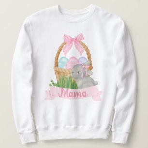 Moletom Mama Watercolor - Cesto de Páscoa Rosa